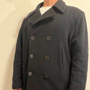 Black Pea Coat XL